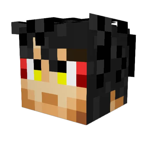jcwolfgang Minecraft avatar head, 3D render