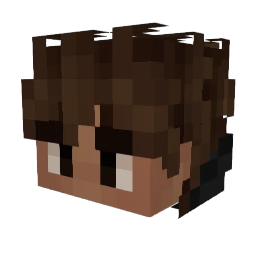 jczv Minecraft avatar head, 3D render