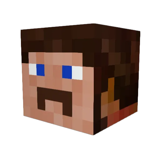 jd2048 Minecraft avatar head, 3D render