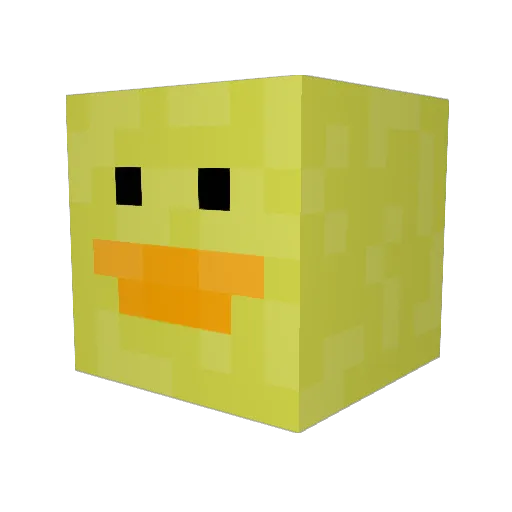 jd3n Minecraft avatar head, 3D render
