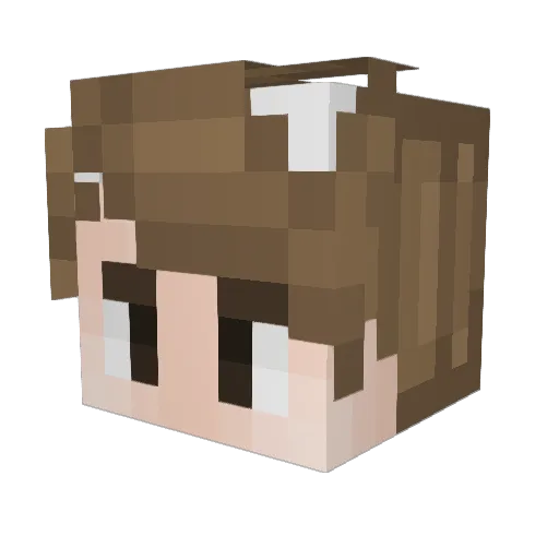 jdanielatlas Minecraft avatar head, 3D render