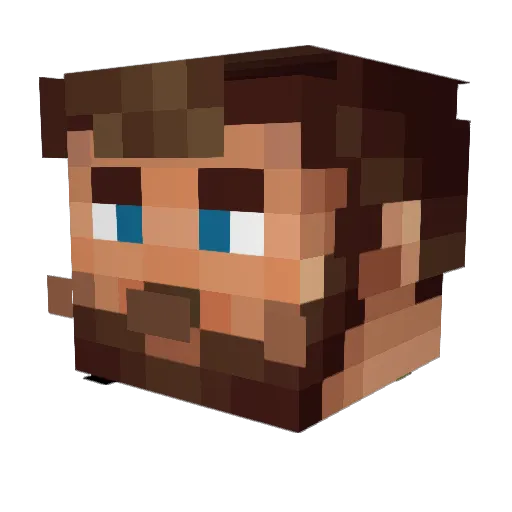 jdaokk Minecraft avatar head, 3D render