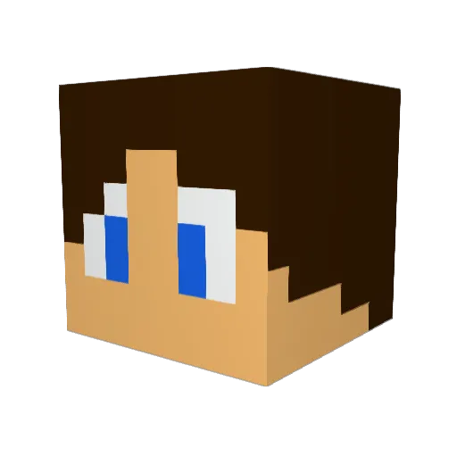 jdawnbringer18 Minecraft avatar head, 3D render