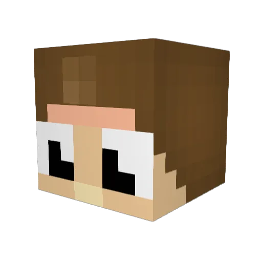 jdbdline Minecraft avatar head, 3D render
