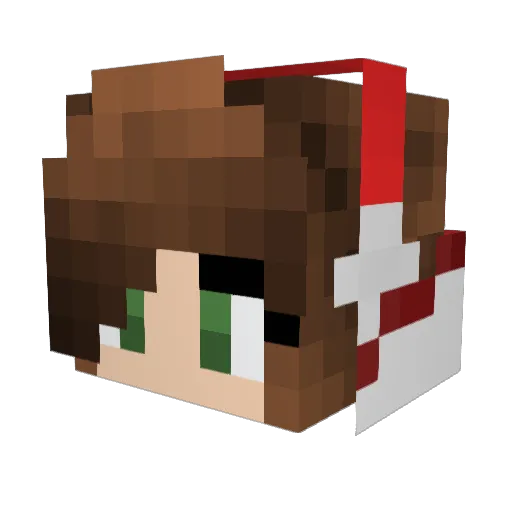 jdbean Minecraft avatar head, 3D render