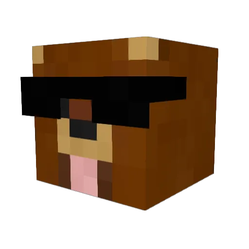 jdbjdbjdb3 Minecraft avatar head, 3D render