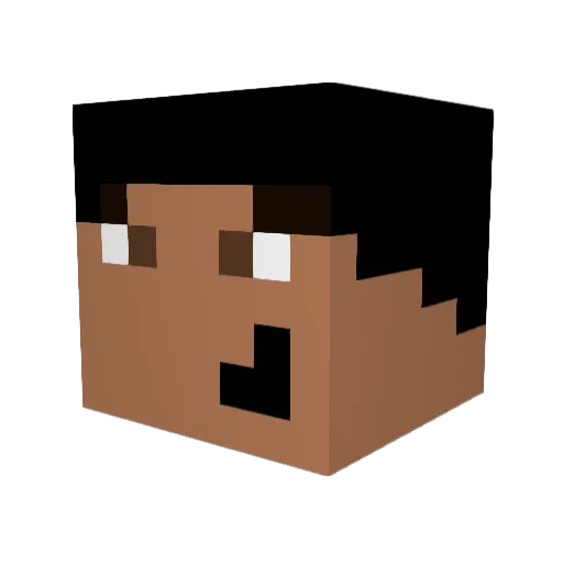 jde1999 Minecraft avatar head, 3D render