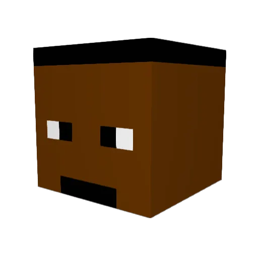 jdedspeed Minecraft avatar head, 3D render