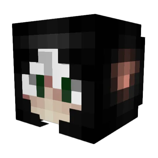 jdeglaciale Minecraft avatar head, 3D render
