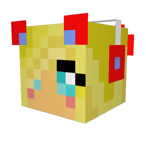 jdemigod Minecraft avatar head, 3D render