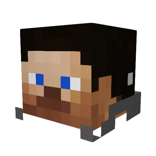 jdgmdg Minecraft avatar head, 3D render