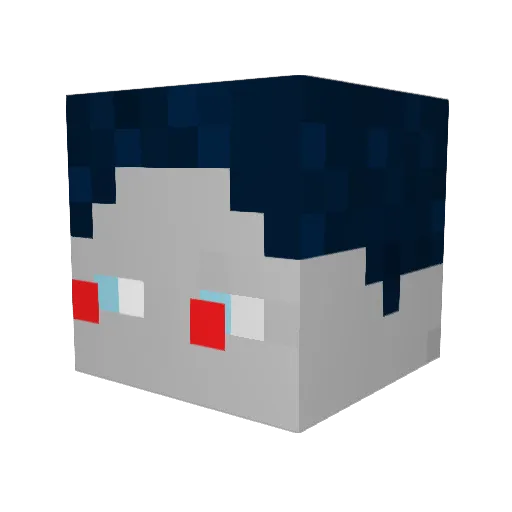 jdiel38 Minecraft avatar head, 3D render