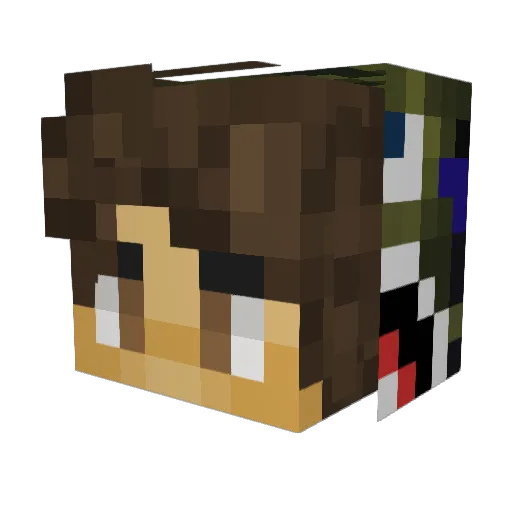 jdirtbiker Minecraft avatar head, 3D render