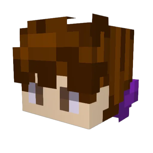 jdizel Minecraft avatar head, 3D render