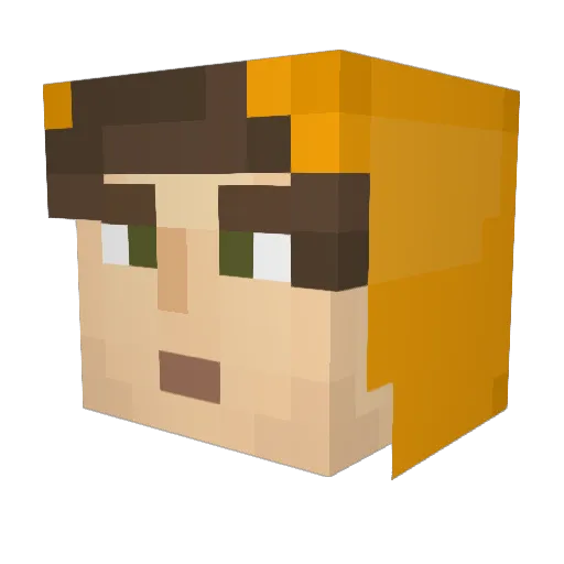 jdkid8 Minecraft avatar head, 3D render