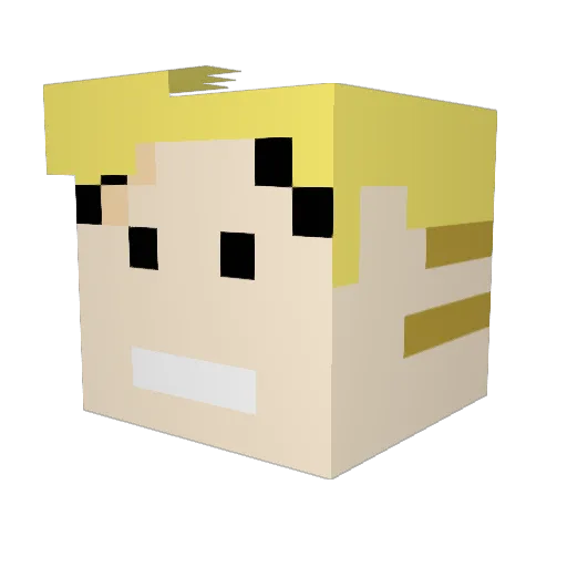 jdlESV Minecraft avatar head, 3D render