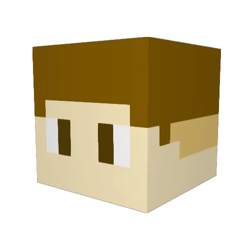 jdlbaseball01 Minecraft avatar head, 3D render