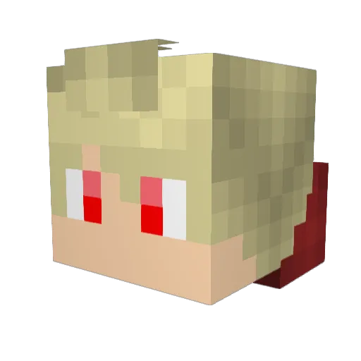 jdlennon Minecraft avatar head, 3D render