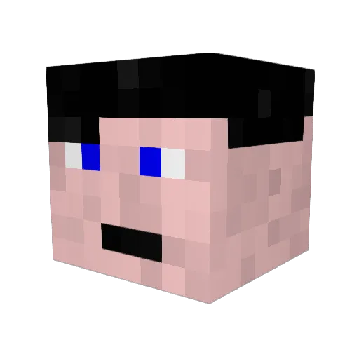 jdlong1334 Minecraft avatar head, 3D render