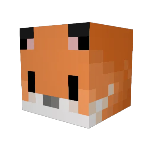 jdog12za Minecraft avatar head, 3D render
