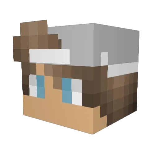 jdogworld Minecraft avatar head, 3D render
