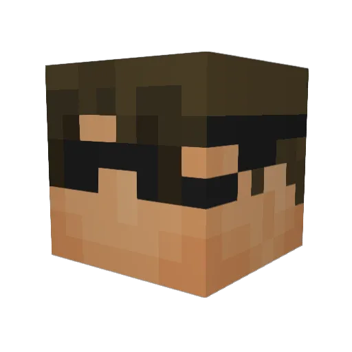 jdpearce Minecraft avatar head, 3D render