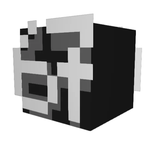 jdrFV Minecraft avatar head, 3D render