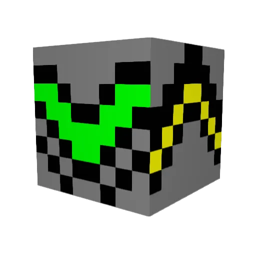 jdrocket2 Minecraft avatar head, 3D render