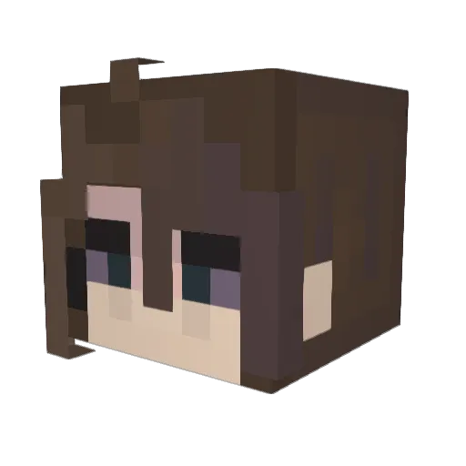 jdthoma Minecraft avatar head, 3D render