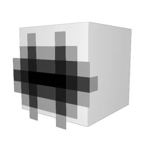 jdub0321 Minecraft avatar head, 3D render