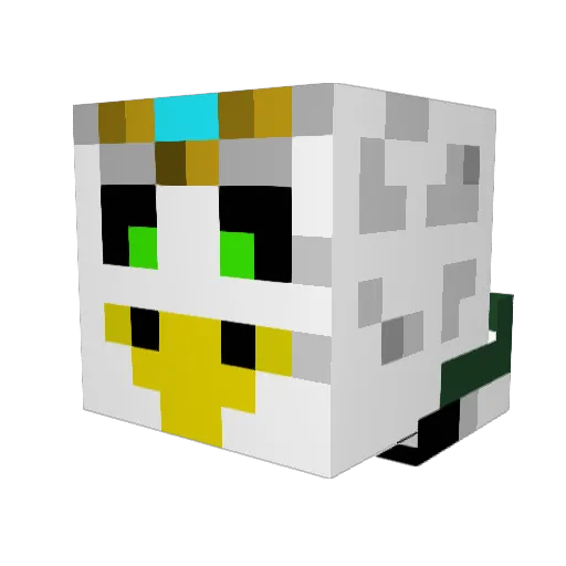 jdvanlierop Minecraft avatar head, 3D render