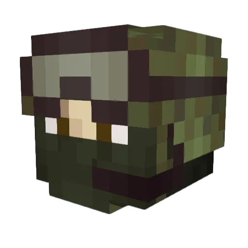 je304343 Minecraft avatar head, 3D render
