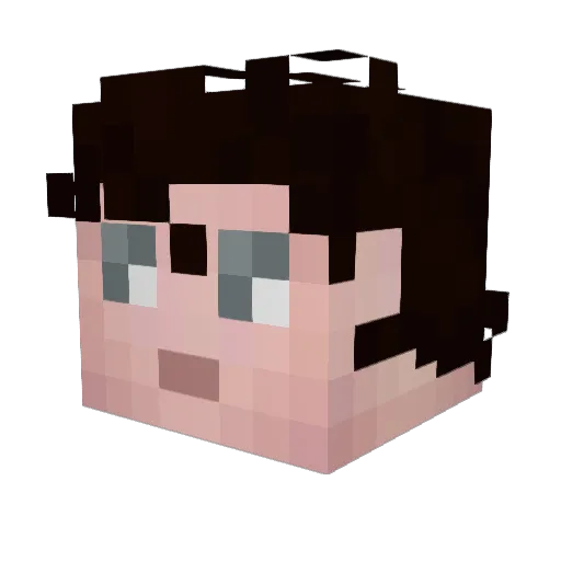 jea96 Minecraft avatar head, 3D render
