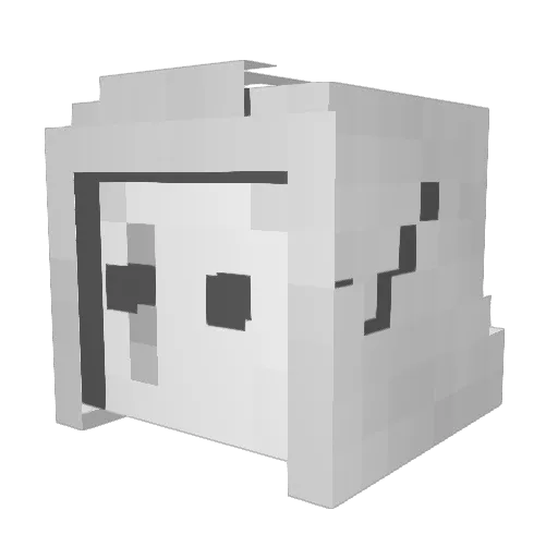 jeaager Minecraft avatar head, 3D render