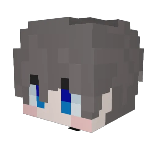 jeaduck Minecraft avatar head, 3D render