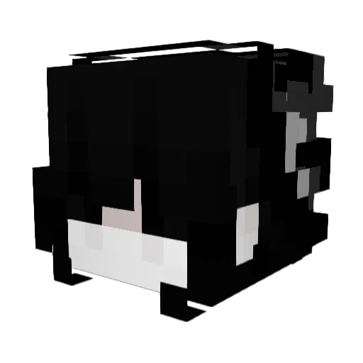 jealousy_ Minecraft avatar head, 3D render