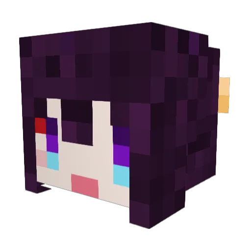 jeanbeanstalk Minecraft avatar head, 3D render