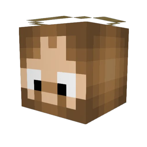 jeangizzo Minecraft avatar head, 3D render