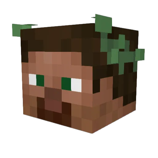jeanify Minecraft avatar head, 3D render