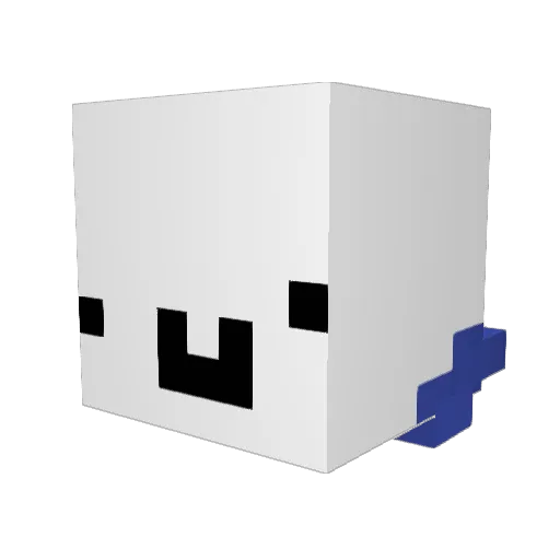 jeanneeee Minecraft avatar head, 3D render