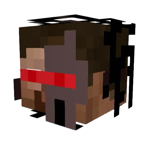 jeanph12 Minecraft avatar head, 3D render