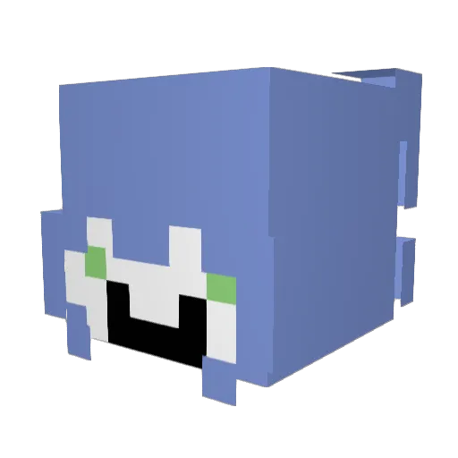 jeanpoolxdd Minecraft avatar head, 3D render