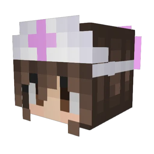 jeanthebeans Minecraft avatar head, 3D render