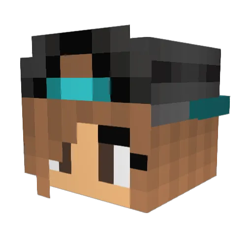 jeany777 Minecraft avatar head, 3D render