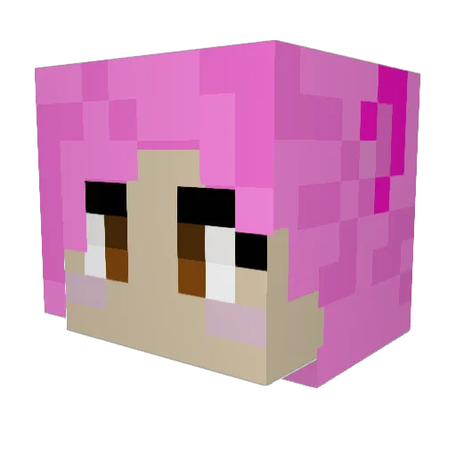 jeas Minecraft avatar head, 3D render