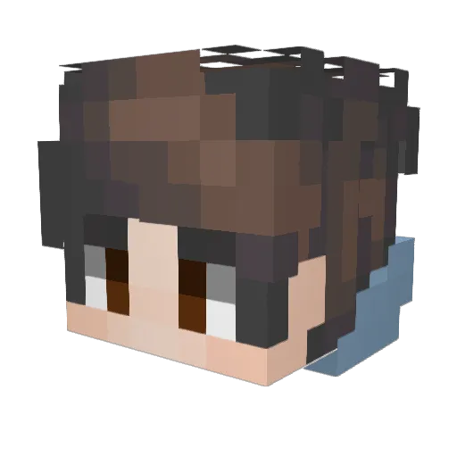 jeawey Minecraft avatar head, 3D render