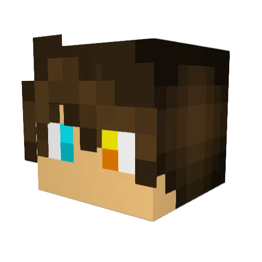 jebbe2006 Minecraft avatar head, 3D render