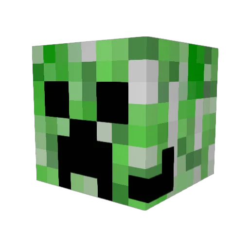 jebelon Minecraft avatar head, 3D render