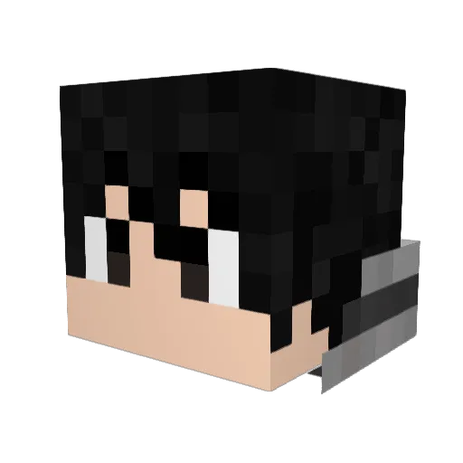 jebesmiler Minecraft avatar head, 3D render