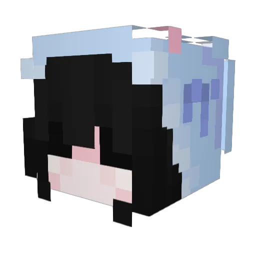 jecf19 Minecraft avatar head, 3D render